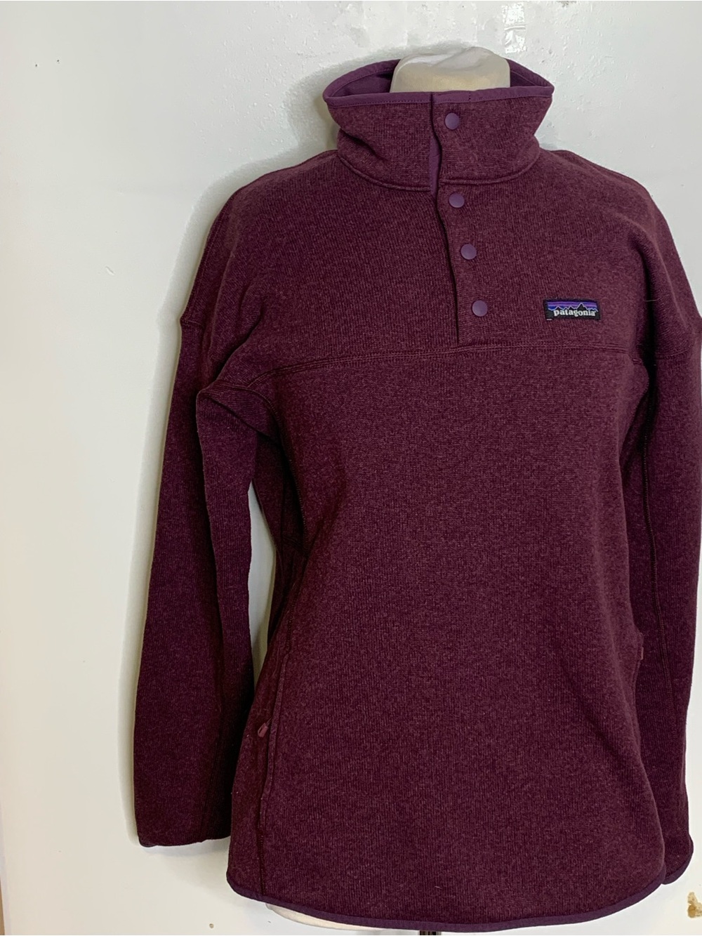 Patagonia Snap T  Better sweater pullover fleece Jacket in Burgundy XL